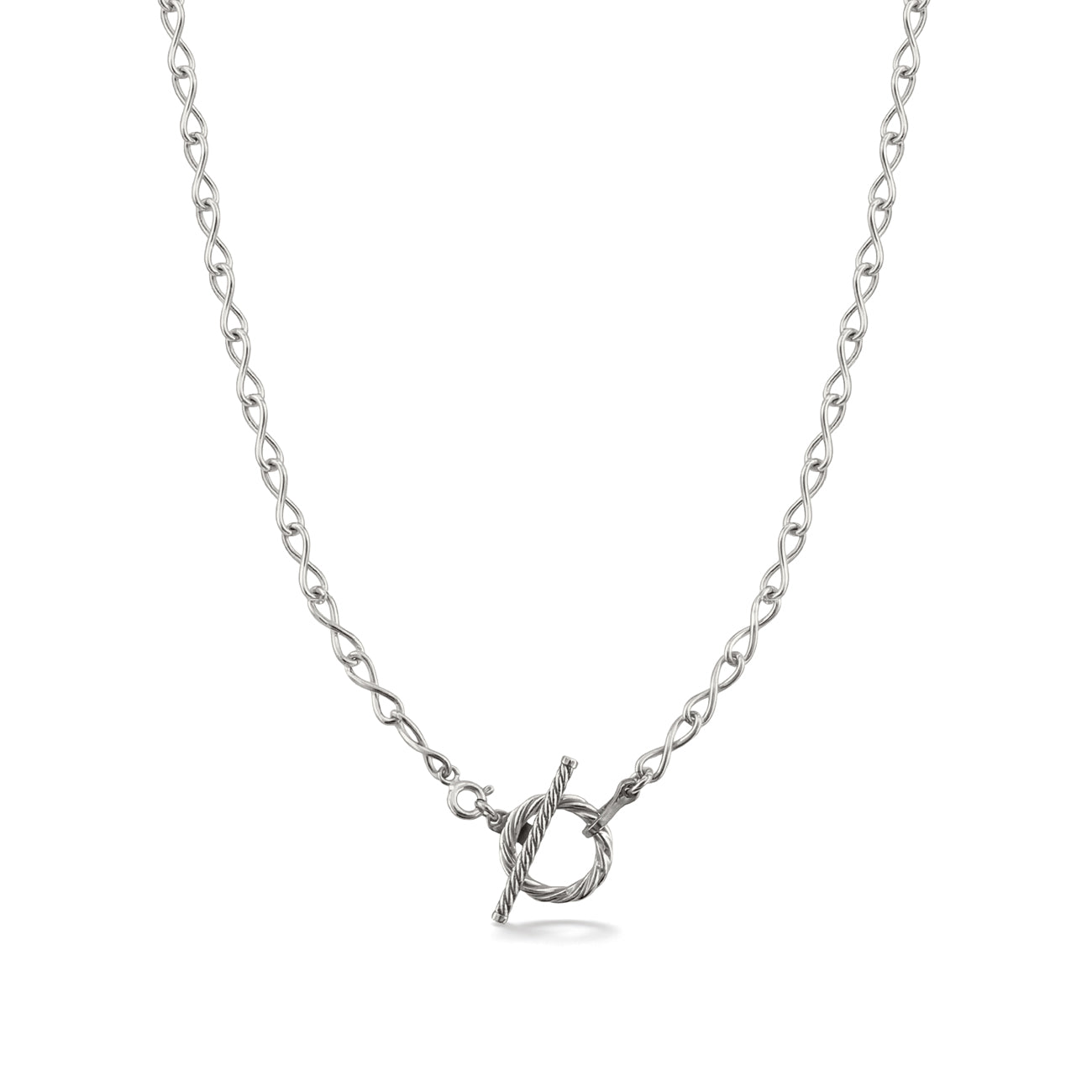 Łańcuszek tensorowy nieskończoności - Infinity 8 - Srebro 925 pokryte platyną