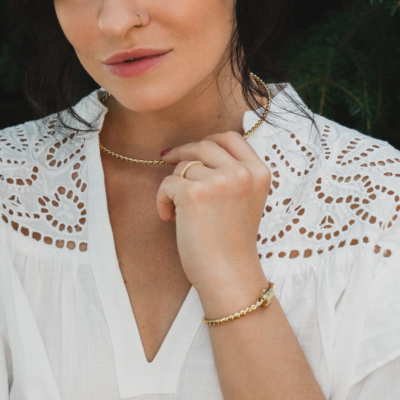 Brățară de tensiune de cupru în aur - Kubit Missing (177 MHz)