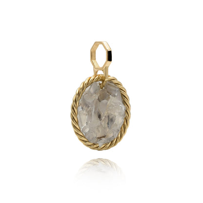 Tensor Amulet with Onyx – Gold-Plated Brass
