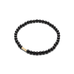 Bransoletka z kamieniami - Turmalin Gładki (błyszczący) 4mm