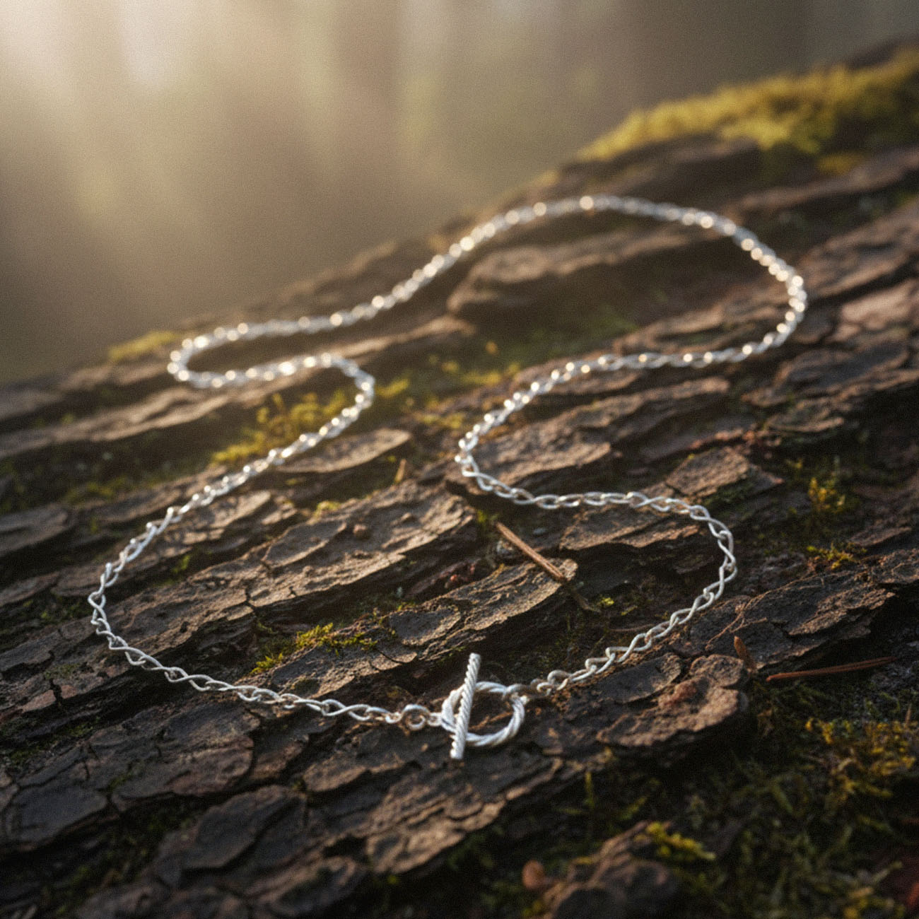 Łańcuszek tensorowy nieskończoności - Infinity 8 - Srebro 925 pokryte platyną