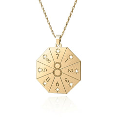 Naszyjnik z wisiorkiem Brama Lwa 8.8 w kolorze złotym – Amulet Duszy