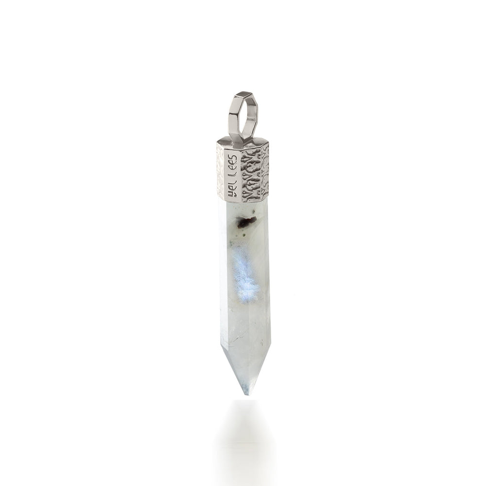 Pandantiv Moonstone – argint 925 placat cu platină