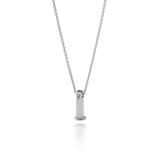 Colier cu lant pentru brelocuri, argint 925 placat cu platina