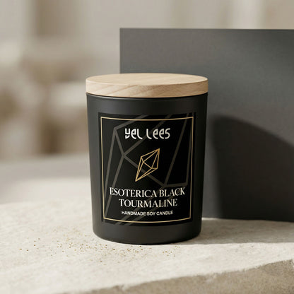 Świeca sojowa z czarnym turmalinem – Esoterica Black
