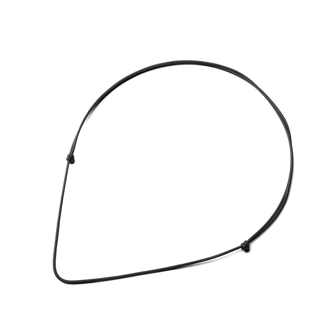 Czarny sznurek woskowany o długości 2 x Kubit Królewski (105 cm)