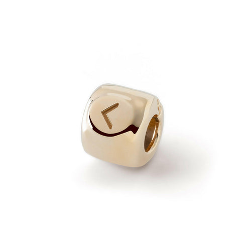 Farmecul cu runa Kenaz (ᚲ) placat cu aur - o amuletă a creativității și a luminii interioare - alamă