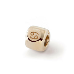 Charms ze znakiem zodiaku Rak (♋︎) Pozłacany - srebro pr. 925